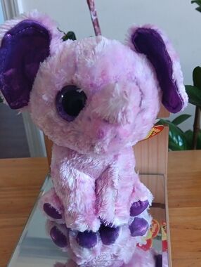 Ty Eva Elephant Beanie Boos New